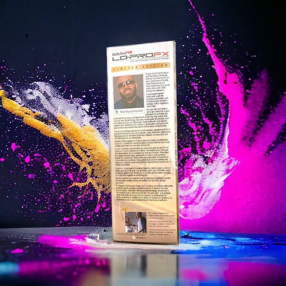 BaBylissPRO LO-PROFX Cordless Trimmer Limited Edition Andy Authentic #FX726YI - Picture 3 of 6